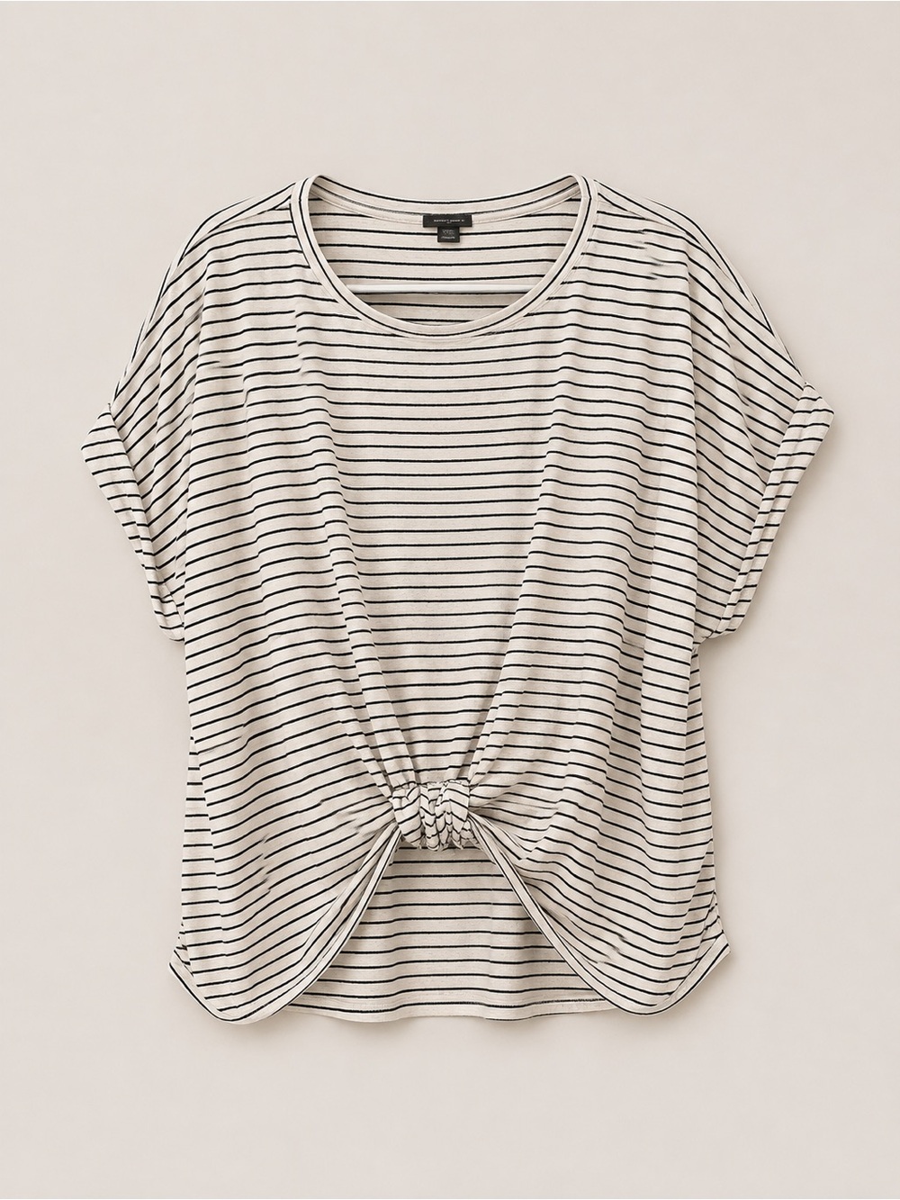 Express Striped Twist Front Top – XL